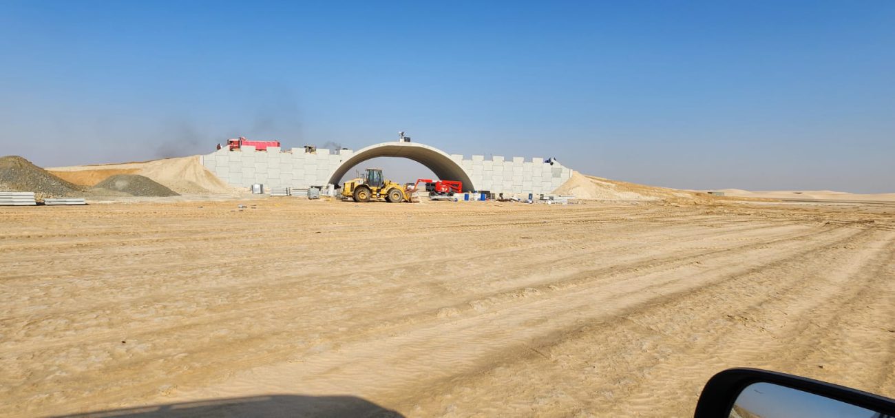 Precast arch tunnel installation